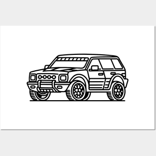 Offroad Car (Black) Posters and Art